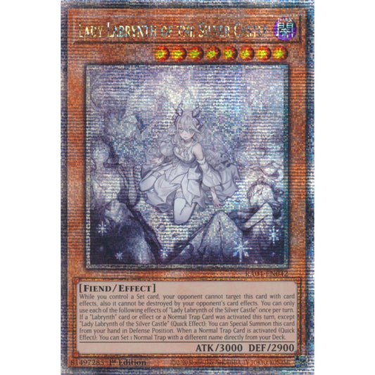 Lady Labrynth of the Silver Castle RA04-EN042 QCR Quarter Century Secret Rare Yu-Gi-Oh Quarter Century Stampede in Art