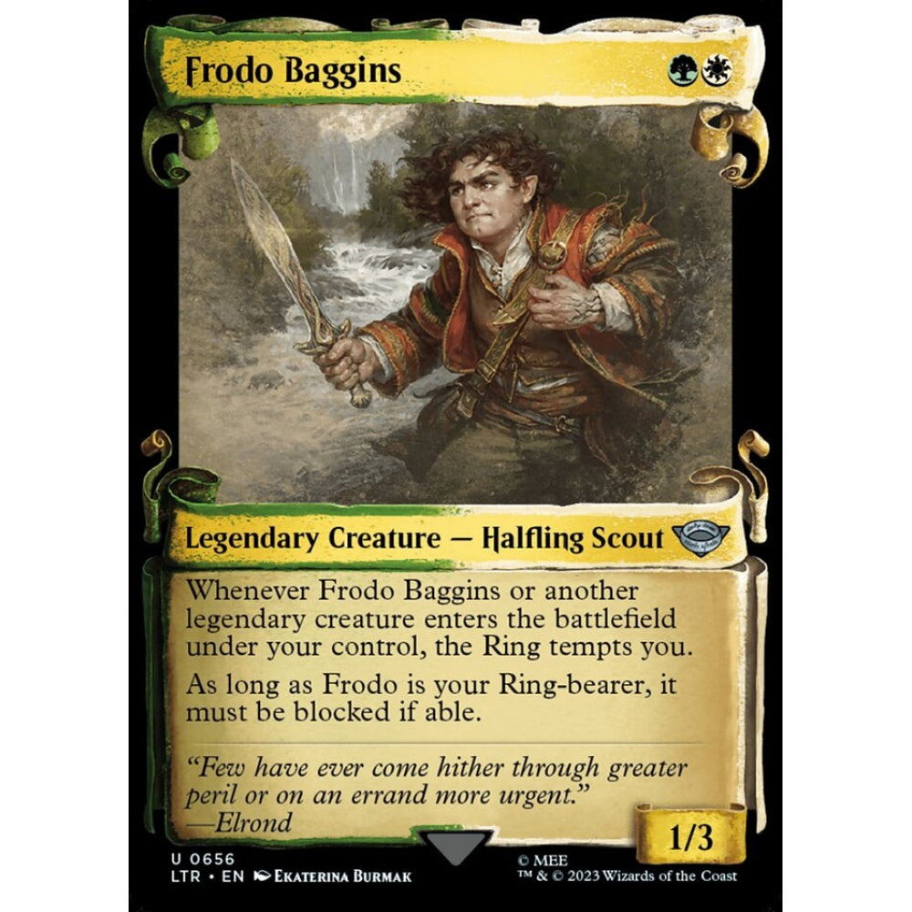 Frodo Baggins, uncommon, 656, Magic the Gathering, The Lord of the Rings: Tales of Middle-earth