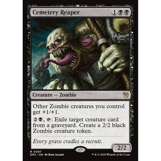 Cemetery Reaper, 87, rare, Magic: The Gathering, Aetherdrift Commander