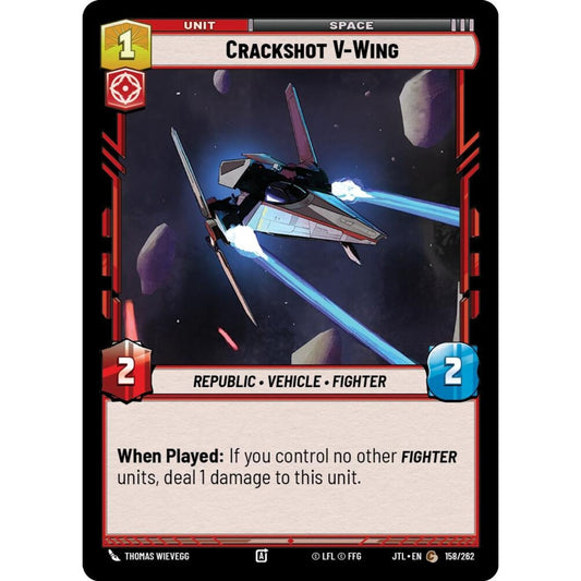 Crackshot V-Wing, C, JTL 158), Star Wars Unlimited