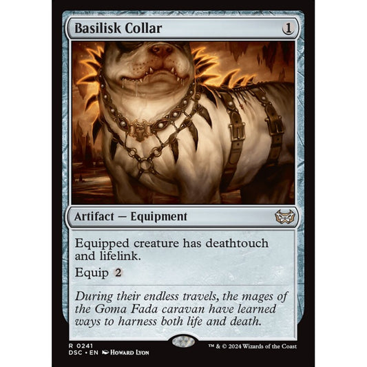 Basilisk Collar, 241, rare, Magic: The Gathering, Duskmourn: House of Horror