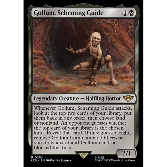 Gollum, Scheming Guide, rare, 292, Magic the Gathering, The Lord of the Rings: Tales of Middle-earth