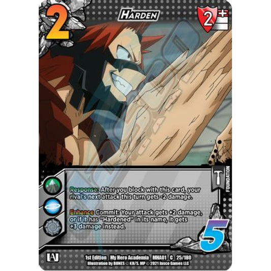 Harden, 25/180, C, UniVersus, MHA01 My Hero Academia