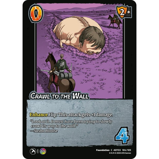Crawl to the Wall 184/189 AOT03 Universus Attack on Titan: Apocalypse Foundation C