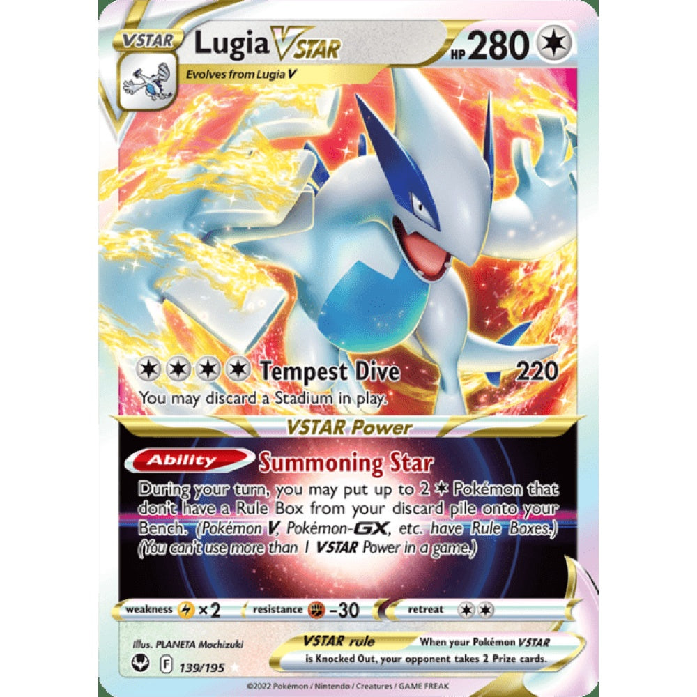 Lugia VSTAR Ultra Rare 139/195 Pokemon Card Game Silver Tempest