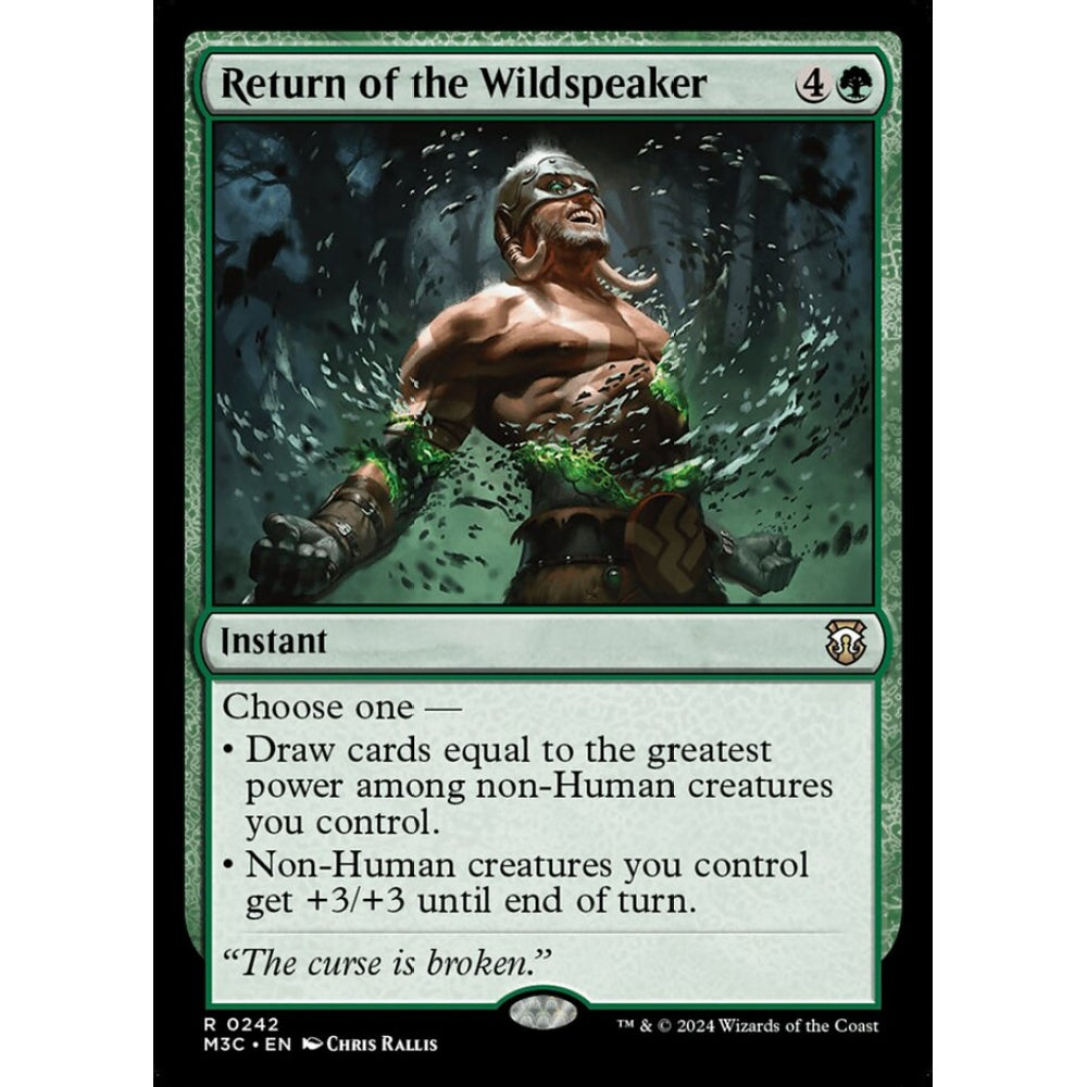 Return of the Wildspeaker, 242, rare, Magic: The Gathering, Modern Horizons 3