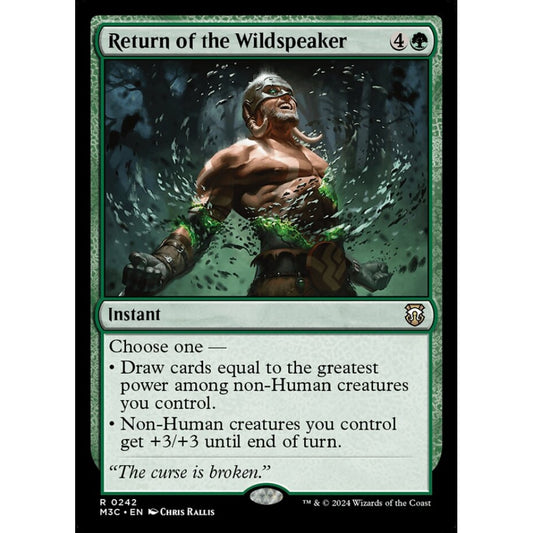 Return of the Wildspeaker, 242, rare, Magic: The Gathering, Modern Horizons 3