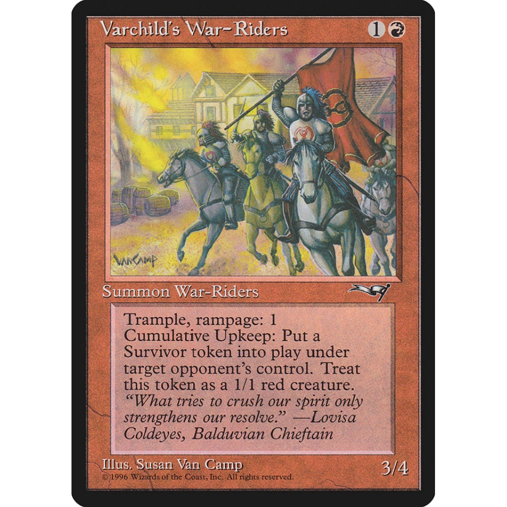 Varchild's War-Riders rare 83 Magic the Gathering Alliances