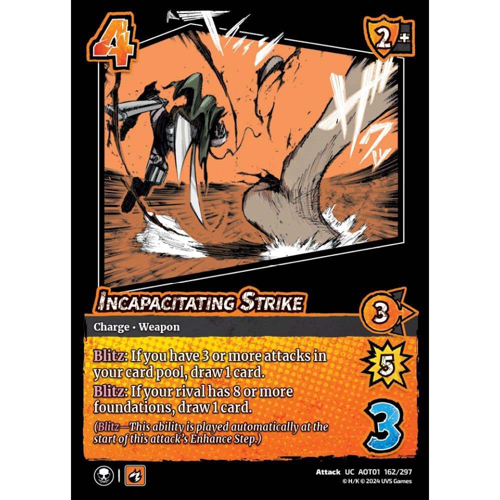 Incapacitating Strike, 162/297, UC, UniVersus, Attack on Titan: Battle for Humanity