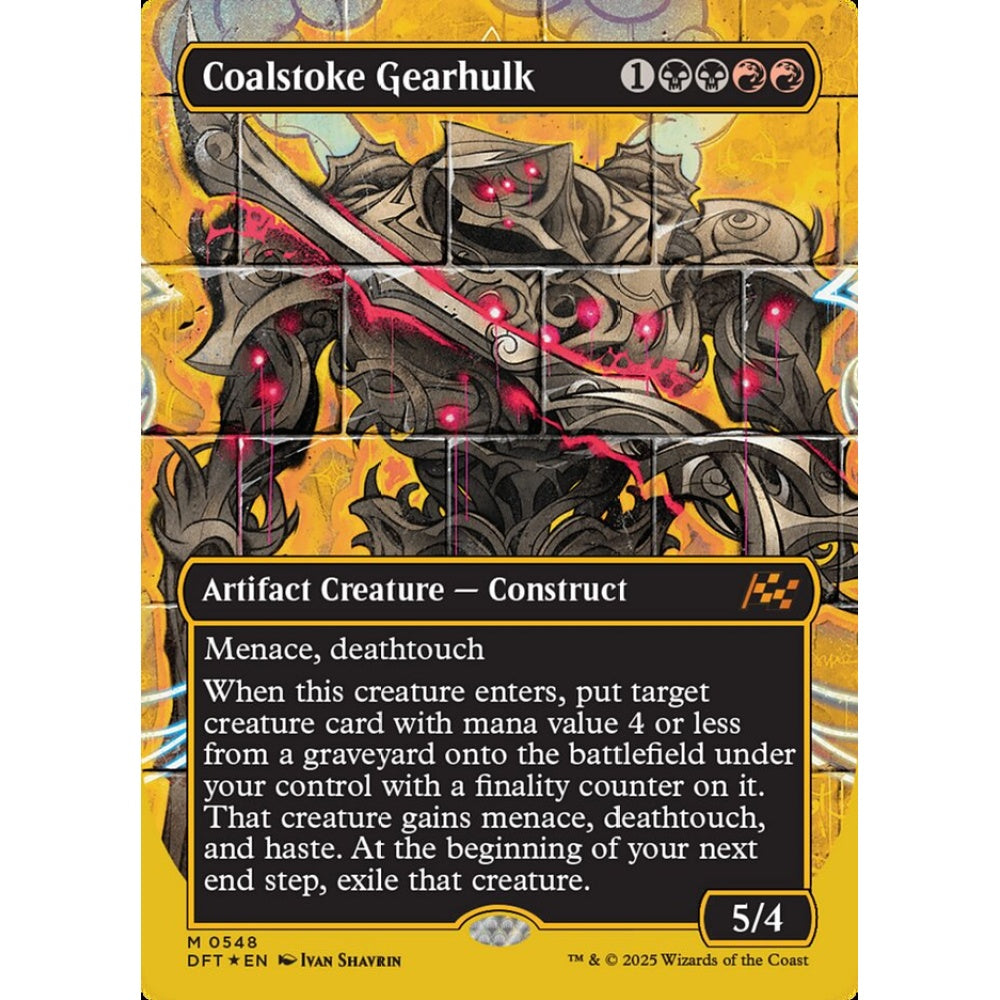 Coalstoke Gearhulk, 548, mythic, Magic: The Gathering, Aetherdrift