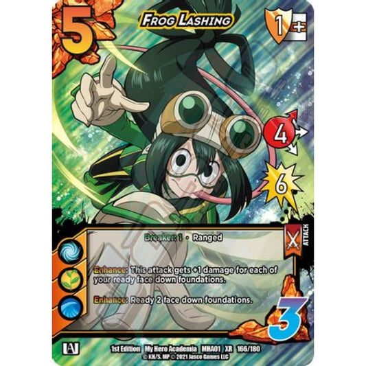 Frog Lashing, 166/180, XR, UniVersus, MHA01 My Hero Academia