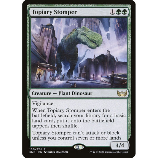 Topiary Stomper rare 160 Magic the Gathering Streets of New Capenna