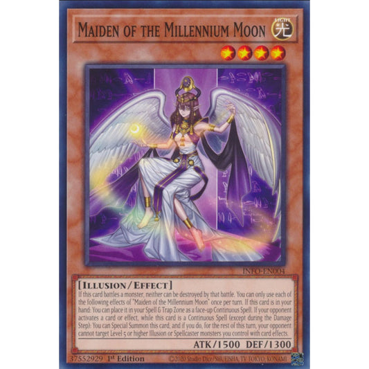 Maiden of the Millennium Moon, INFO-EN004, Common, Yu-Gi-Oh!, The Infinite Forbidden