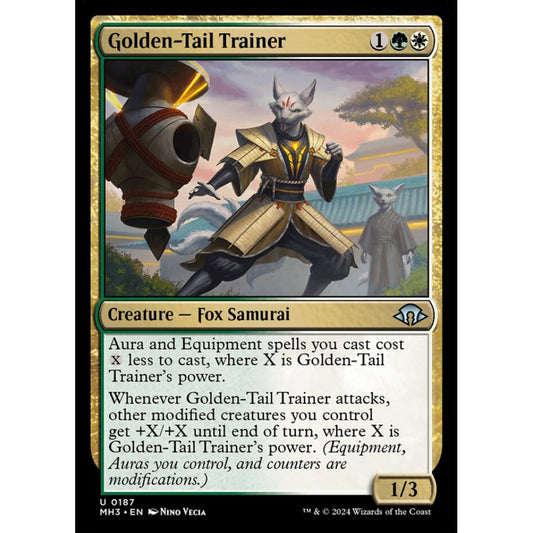 Golden-Tail Trainer, 187, uncommon, Magic: The Gathering, Modern Horizons 3