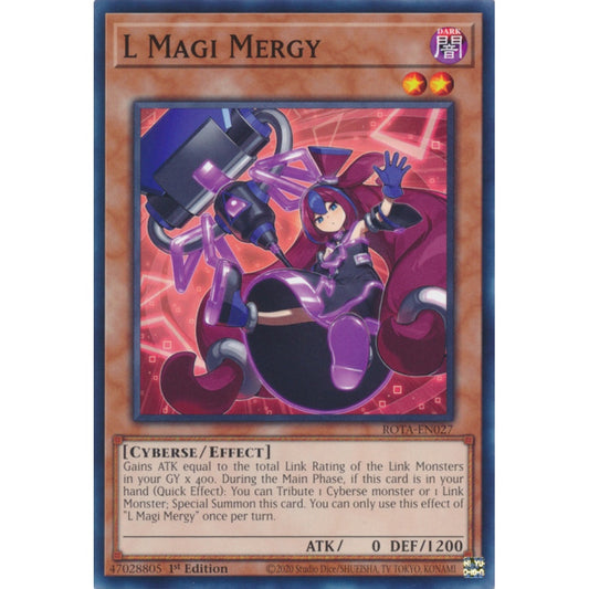 L Magi Mergy ROTA-EN027 Common Common Yu-Gi-Oh Rage of the Abyss in Art