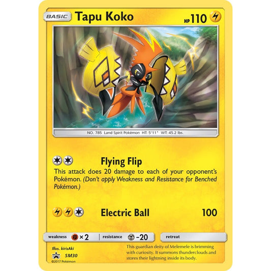Tapu Koko Promo SM30 Pokemon Card Game Sun & Moon Promos