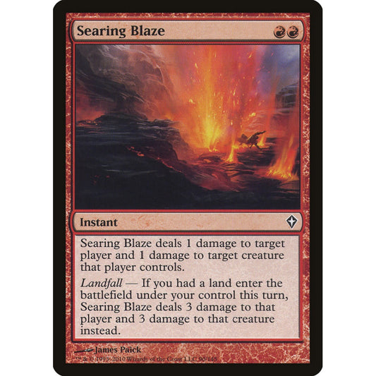 Searing Blaze common 90 Magic the Gathering Worldwake