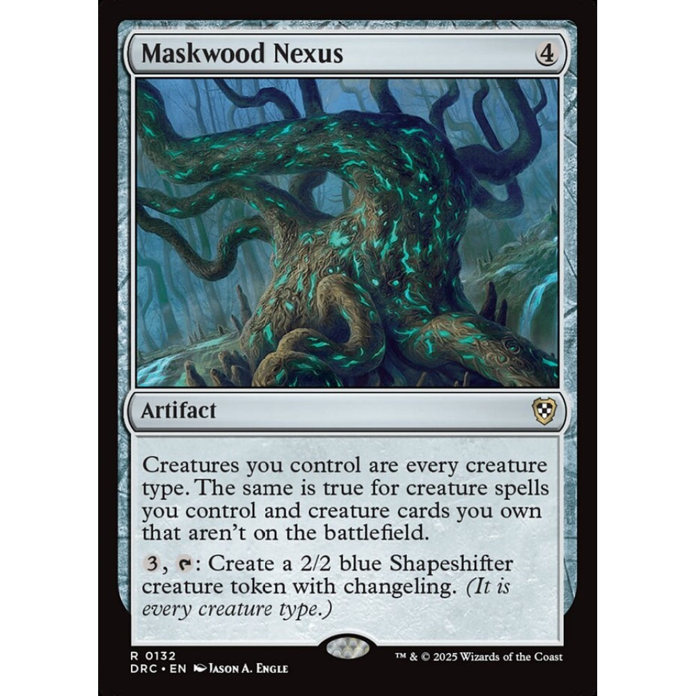 Maskwood Nexus, 132, rare, Magic: The Gathering, Aetherdrift Commander