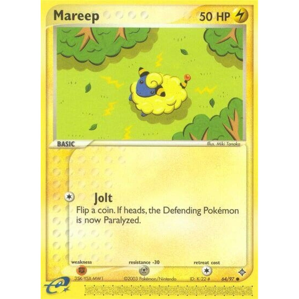 Mareep Common 64/97 Pokemon Card Game EX Dragon