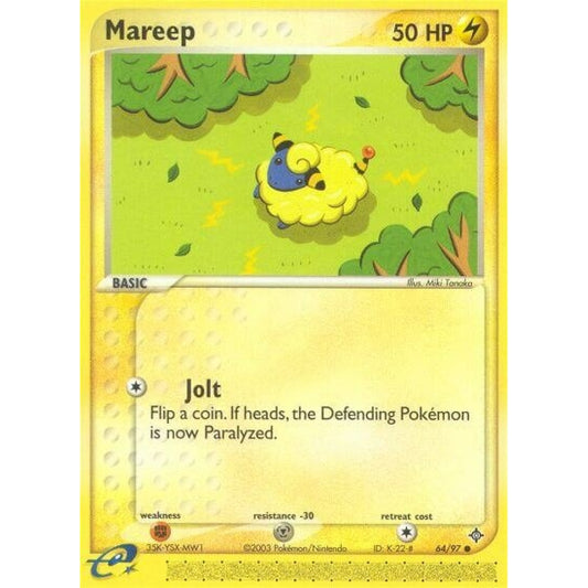 Mareep Common 64/97 Pokemon Card Game EX Dragon