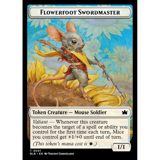 Flowerfoot Swordmaster, 1, common, Magic: The Gathering, Bloomburrow
