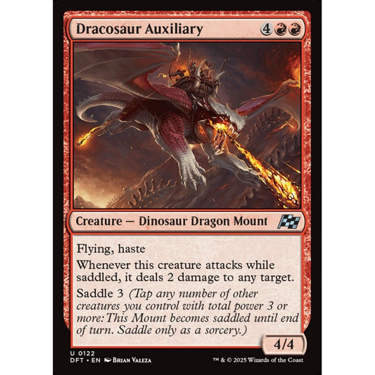 Dracosaur Auxiliary, 122, uncommon, Magic: The Gathering, Aetherdrift