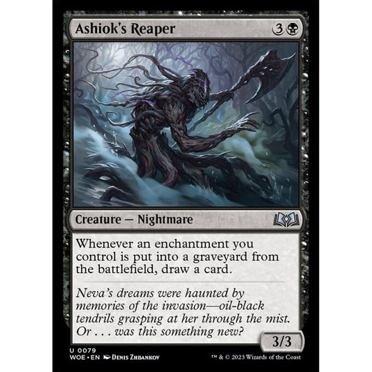 Ashiok's Reaper, uncommon, 79, Magic the Gathering, Wilds of Eldraine
