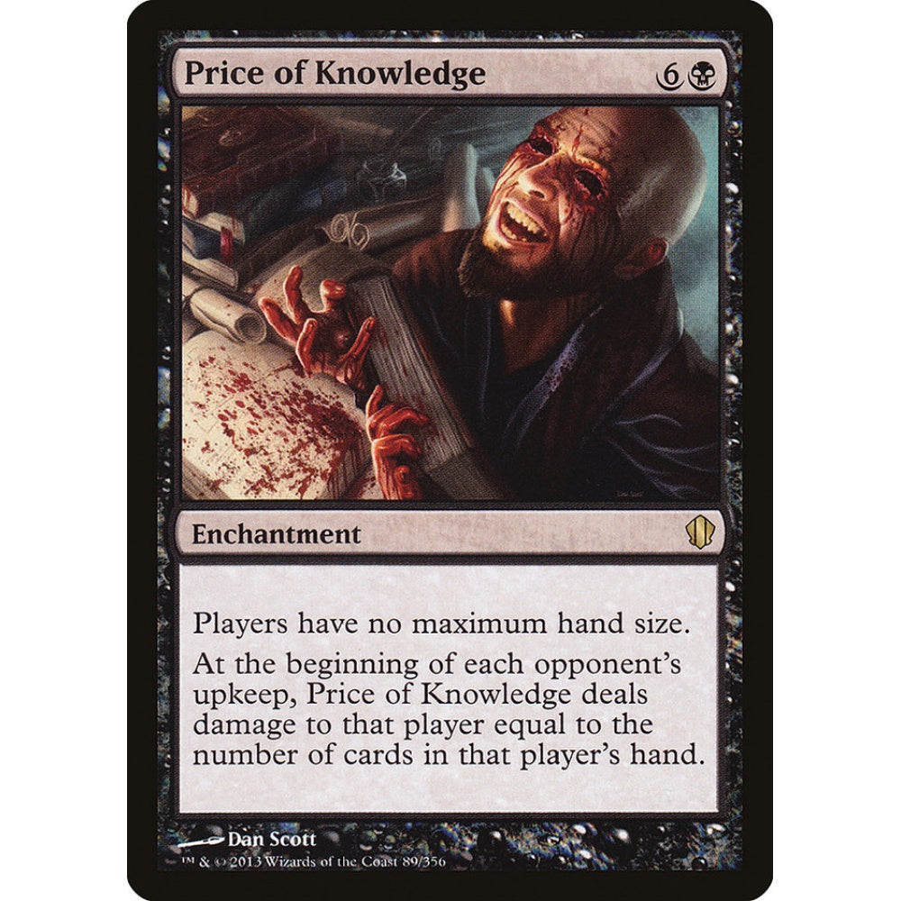 Price of Knowledge rare 89 Magic the Gathering Commander 2013
