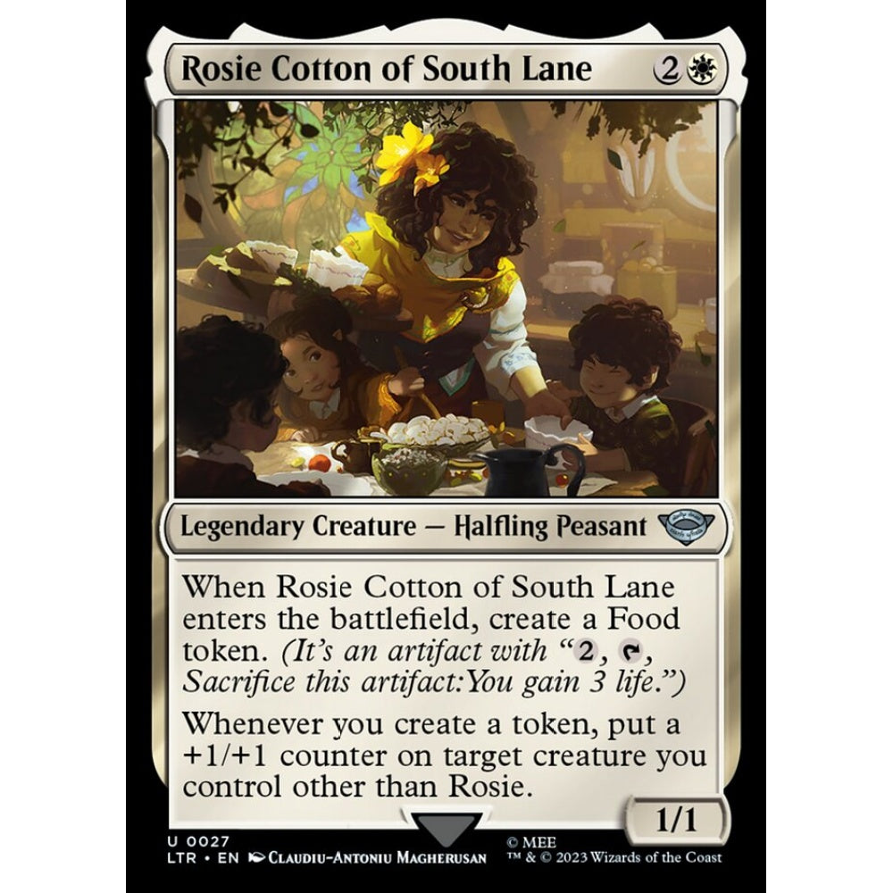 Rosie Cotton of South Lane, uncommon, 27, Magic the Gathering, The Lord of the Rings: Tales of Middle-earth