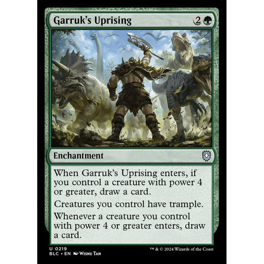 Garruk's Uprising, 219, uncommon, Magic: The Gathering, Bloomburrow