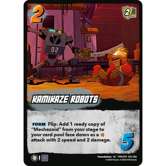 Kamikaze Robots 159/186 TMNT01 Universus Teenage Mutant Ninja Turtles Foundation UC