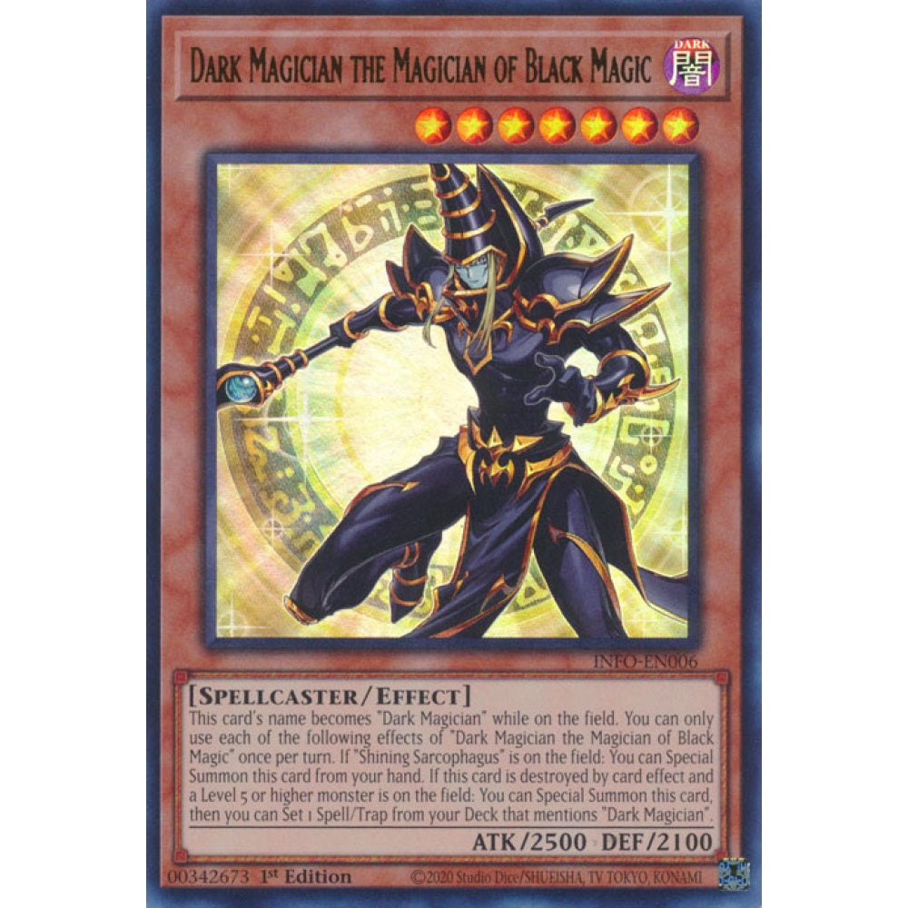 Dark Magician the Magician of Black Magic INFO-EN006 Ultra Ultra Rare Yu-Gi-Oh The Infinite Forbidden in Art