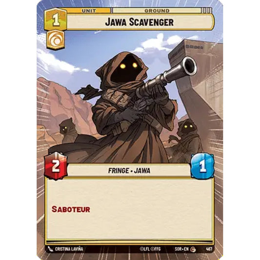 Jawa Scavenger, 467, C, Star Wars Unlimited, Sparks Of Rebellion