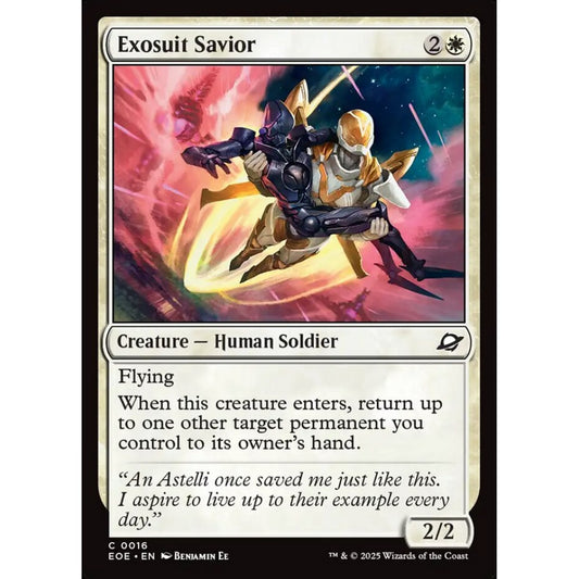 Exosuit Savior common 16 Magic the Gathering Edge of Eternities