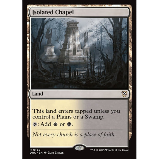 Isolated Chapel, 162, rare, Magic: The Gathering, Aetherdrift Commander