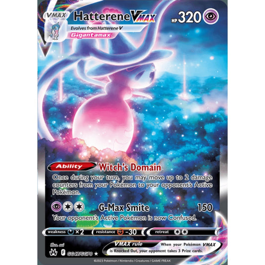 Hatterene VMAX Secret Illustration Rare GG47/GG70 Pokemon Card Game Crown Zenith