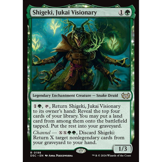 Shigeki, Jukai Visionary, 198, rare, Magic: The Gathering, Duskmourn: House of Horror