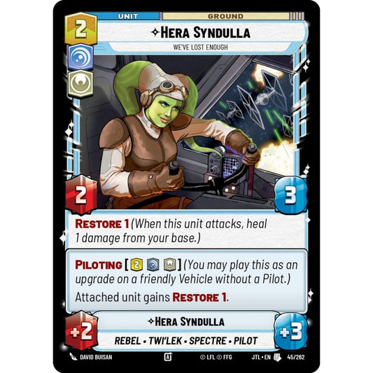 Hera Syndulla, U, JTL 045), Star Wars Unlimited