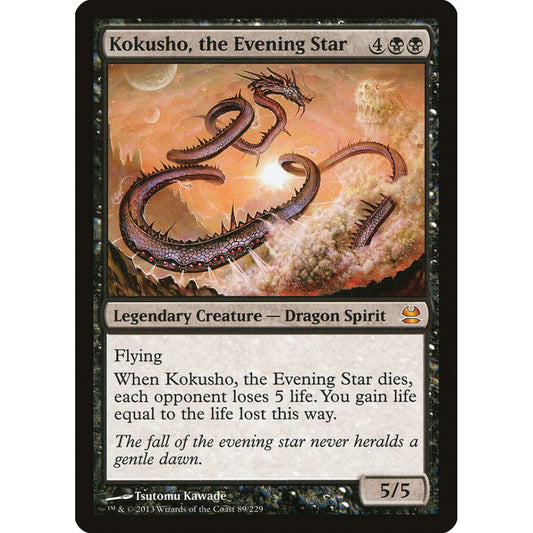 Kokusho, the Evening Star mythic 89 Magic the Gathering Modern Masters