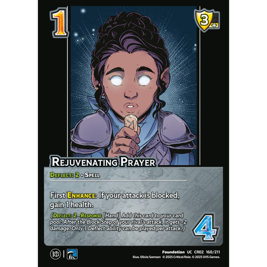 Rejuvenating Prayer, 160/211, CR02, Universus, Critical Role: Heroes Of Exandria, Foundation, UC