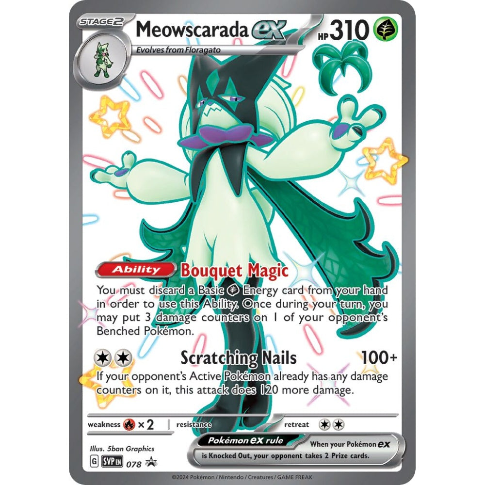 Meowscarada ex Promo 078 Pokemon Card Game Scarlet & Violet Promos