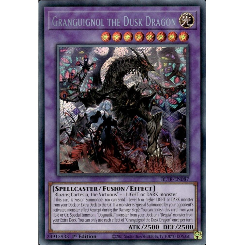 Granguignol the Dusk Dragon BLTR-EN087 Secret Yu-Gi-Oh Battles of Legend: Terminal Revenge