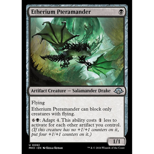 Etherium Pteramander, 92, uncommon, Magic: The Gathering, Modern Horizons 3