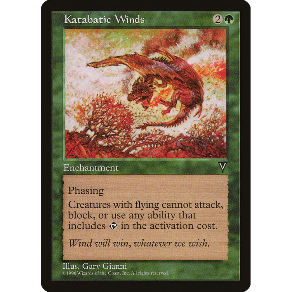 Katabatic Winds rare 109 Magic the Gathering Visions