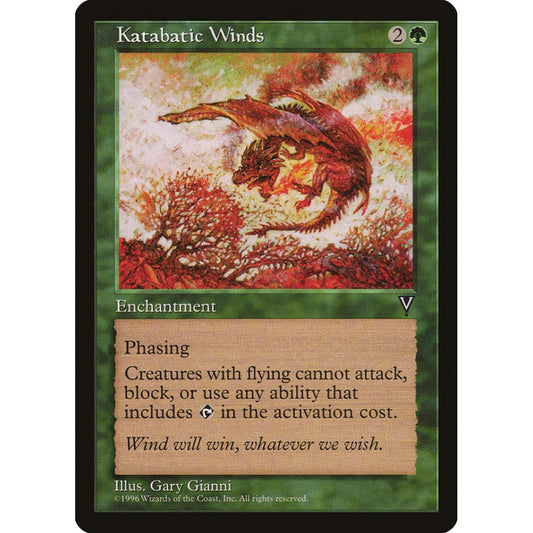 Katabatic Winds rare 109 Magic the Gathering Visions