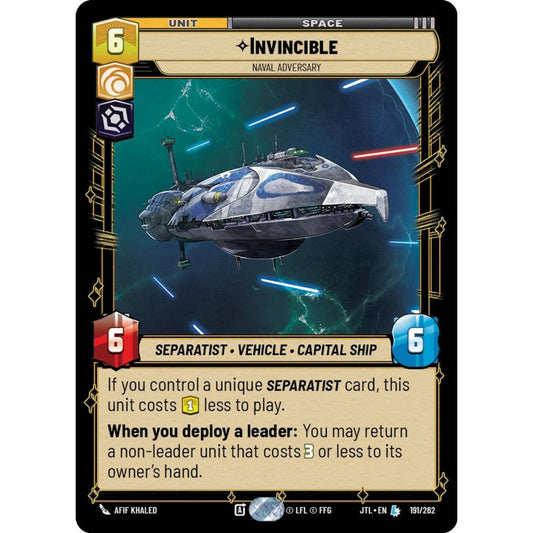 Invincible, L, JTL 191), Star Wars Unlimited