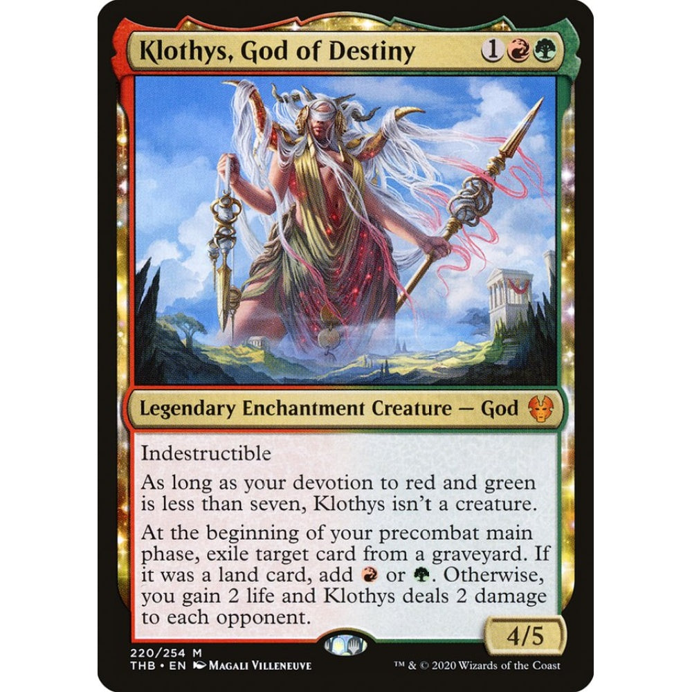 Klothys, God of Destiny mythic 220 Magic the Gathering Theros Beyond Death