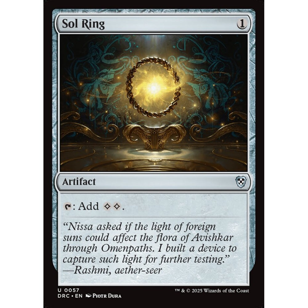 Sol Ring, 57, uncommon, Magic: The Gathering, Aetherdrift Commander