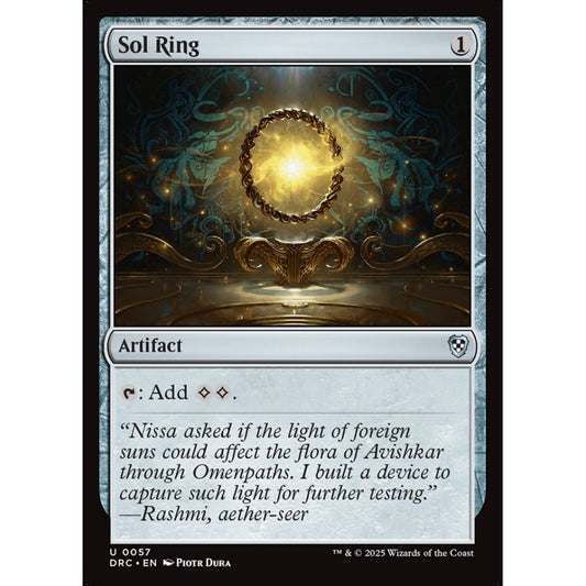 Sol Ring, 57, uncommon, Magic: The Gathering, Aetherdrift Commander