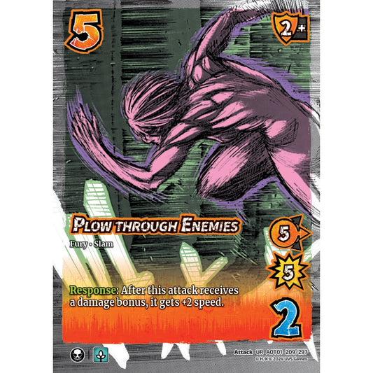 Plow through Enemies, 209/297, UR, UniVersus, Attack on Titan: Battle for Humanity